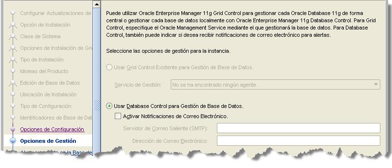 SONAR Install Oracle Screen